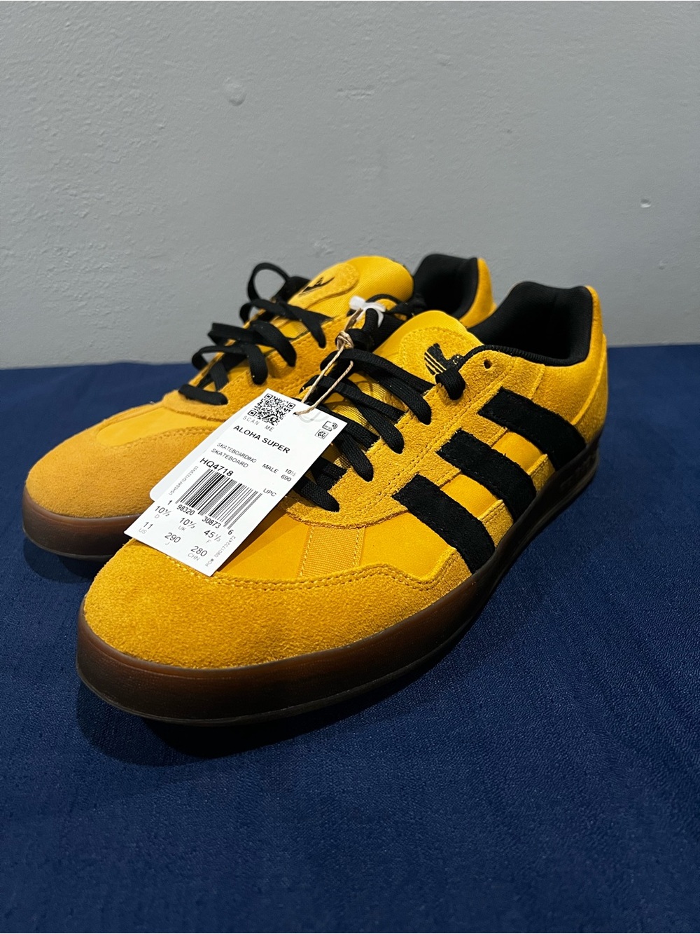 Adidas Aloha Super Preloved Yellow HQ4718 Size 11 Men’s